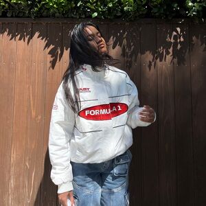 White Formula 1 Racing Jacket